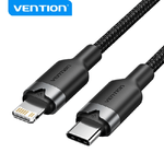 Vention Cable de Carga USB-C/Lightning - Aluminio Trenzado - 480Mbps - 3A - 27W Max
Caracter­sticas: