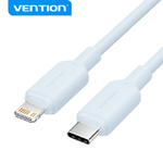 Vention LAKSH Cable USB 2.0 Tipo-C a Lightning - 27W - 480Mbps - Niquelado
Caracter­sticas:
-Cable USB 2