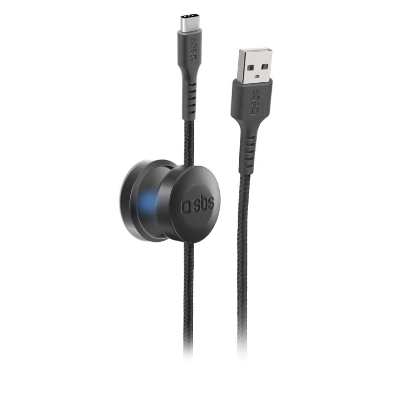 Sbs-Cavo-USB---Lightning-con-Supporto-Magnetico-Antigroviglio-1mt