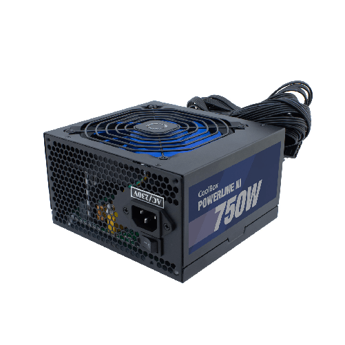 CoolBox Powerline III 750 alimentatore per computer 750 W 204 pin ATX ATX Nero