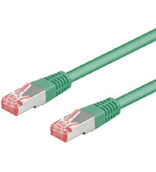 Goobay S/FTP (PiMF) Patch Cord Cat6. Verde. 50 m