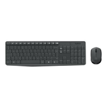 Logitech MK235 tastiera Mouse incluso USB QWERTY Spagnolo Grigio