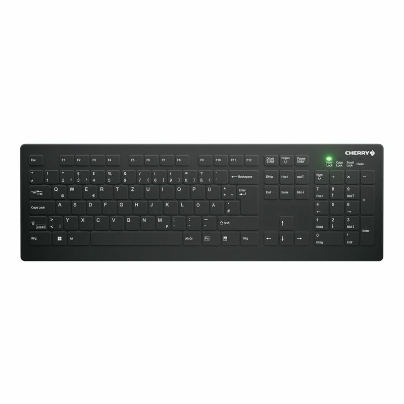 CHERRY-AK-C8112-tastiera-Medico-RF-Wireless-QWERTZ-Tedesco-Nero