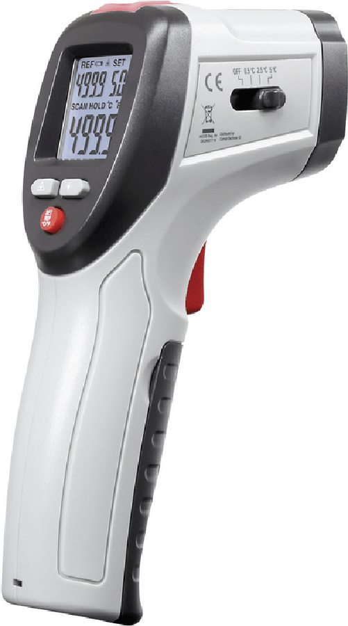 Voltcraft IRF 260-10S Infrarot-Temperatur Lecksucher, IR-Thermometer, Optik 10:1, Messbereich