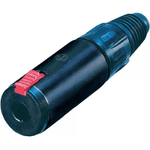Neutrik 1/4 " Locking Cable Jack - Audio-Stecker - Stereo-Stecker weiblich - Schwarz