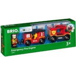Ravensburger  BRIO Veicolo scala dei vigili del fuoco con luci e suoni - Ragazzo/Ragazza - Nero - Rosso - CE