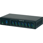 Renkforce 7 Port USB 3.0-Hub f¼r industrielle Anwendungen, zur Wandmontage Schwarz