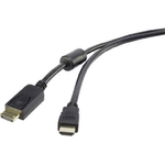 Renkforce RF-3301446 Kabelschnittstellen-/Gender-Adapter DisplayPort HDMI Schwarz (RF-3301446)