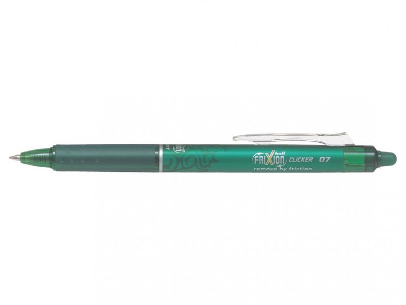 PENNA-SFERA-A-SCATTO-FRIXIONball-CLICKER-07mm-VERDE-PILOT