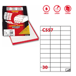 MARKIN Etichetta adesiva C/557 bianca 100fg A4 70x29,7mm (30et/fg) Markin