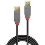 Lindy-36751-cavo-USB-1-m-USB-3.2-Gen-1--3.1-Gen-1--USB-A-Nero--Lindy-USB3.0-Type-A-Cable.-M-M.-Anthra-Line.-1.0m-