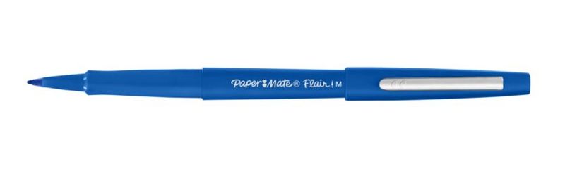 Value-pack-30-6-Pennarello-Flair-nylon-blu-punta-1.1mm-Papermate