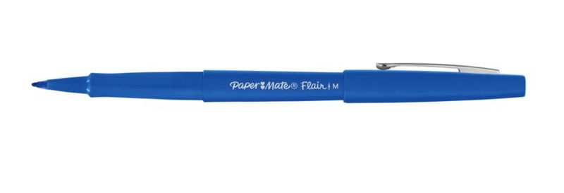 Value-pack-30-6-Pennarello-Flair-nylon-blu-punta-1.1mm-Papermate