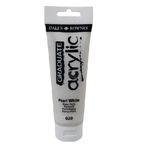 Colore acrilico fine Graduate tubo 120 ml bianco perla Daler Rowney