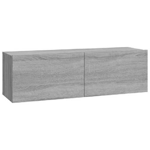 Set-di-Mobili-Porta-TV-4-pz-Grigio-Sonoma-in-Legno-Multistrato
