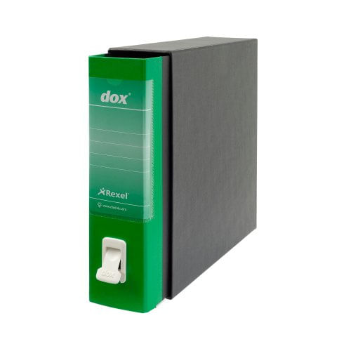 Rexel-Dox-1-Classic-Lever-Arch-File-Green-raccoglitore-Verde-Carta