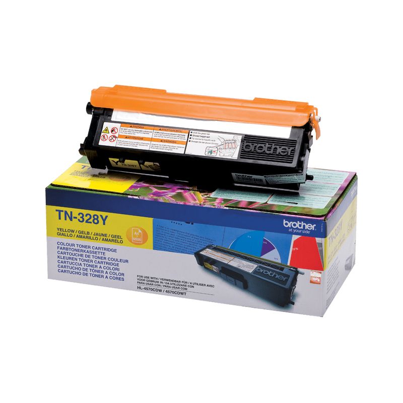 Brother-TN-328Y-cartuccia-toner-1-pz-Originale-Giallo