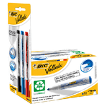 PROMO BOX 12pz BLU Whiteboard VELLEDA® 1701 Recycled BIC®+3 ink poc. (N/B/R)