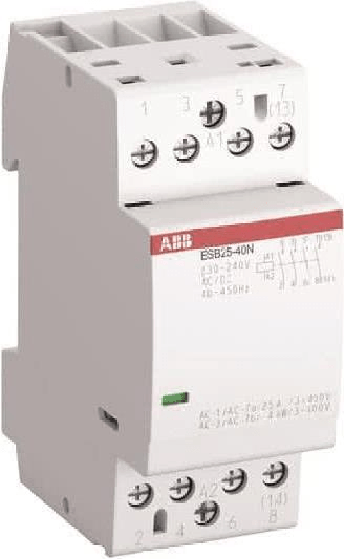 ABB Contattore di installazione ABB ESB25-04N-06 0S/4 230-240 V CA/CC (1SAE231111R0604)