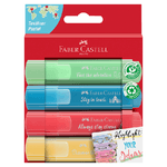 Faber Castell Faber-Castell TL 46 evidenziatore 4 pz Punta smussata Blu, Verde, Rosso, Giallo