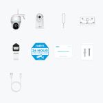 Reolink-Argus-Series-B430-Telecamera-a-batteria-solare-wireless-5MP-con-funzione-pan-e-tilt-Bianco