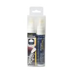 Securit BLISTER 2 MARCATORI A GESSO LIQUIDO Waterproof BIANCO 7-15mm Securit