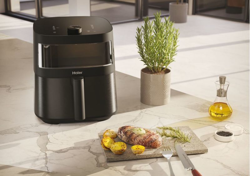 Haier-HAF5TWA-011-I-Master-Multi-Serie-5-Friggitrice-ad-Aria-9-in-1-Capacita--7-Litri-Potenza-2000-Watt-con-Timer-e-Termostato-Regolabile-colore-Nero