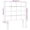 Testiera-2-pz-Verde-scuro-90x5x78-88-cm-in-Velluto