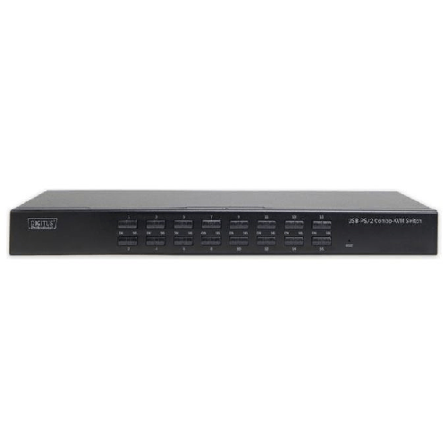 Digitus-DS-23300-2-switch-per-keyboard-video-mouse--kvm--Montaggio-rack-Nero