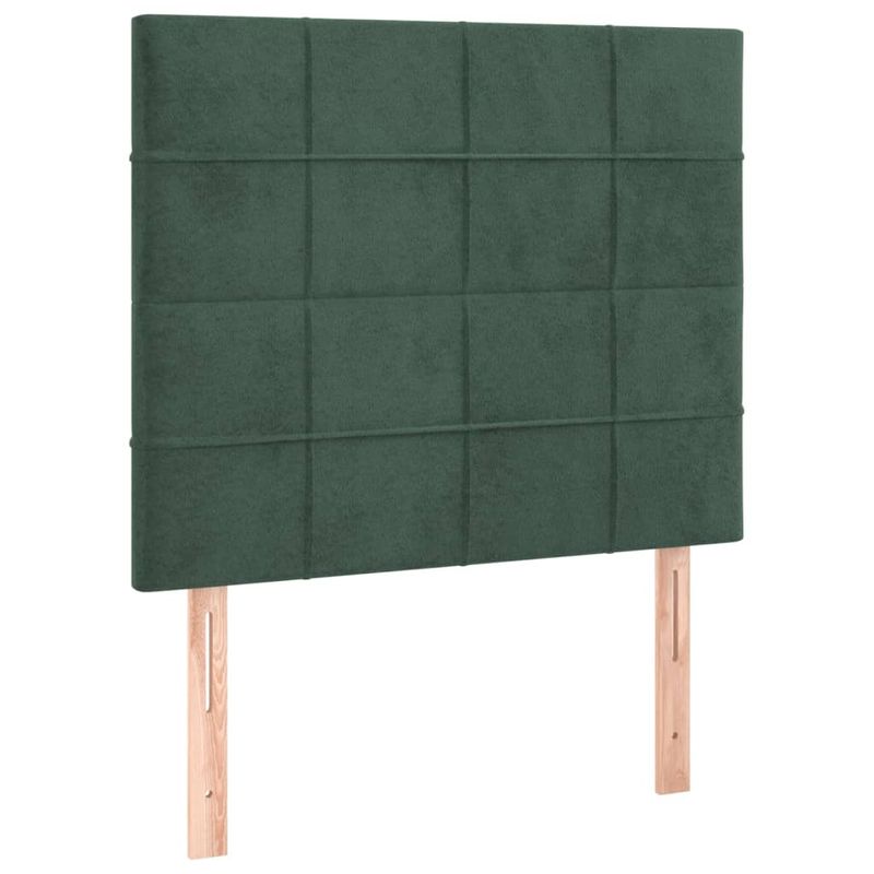 Testiera-a-LED-Verde-Scuro-180x5x78-88-cm-in-Velluto