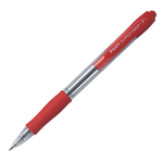 Pilot Supergrip Neon XS, red Rosso Penna a sfera retrattile a clip Fine