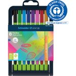 SCHNEIDER Fineliner Line-Up - punta 0,4mm - colori assortiti - Schneider - astuccio 8 colori