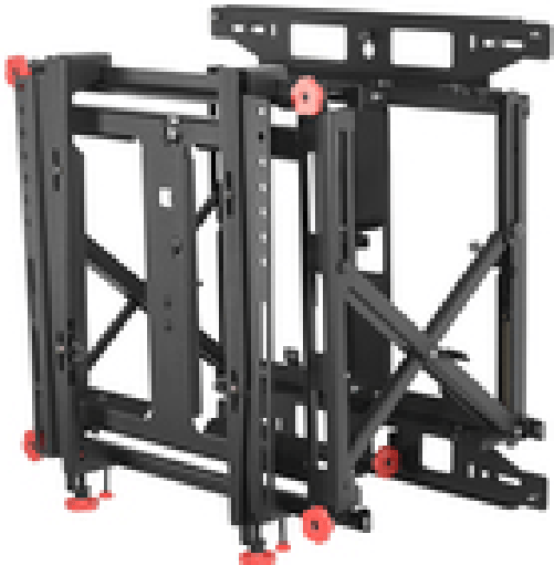 NEC 100015291 Supporto per display espositivi 139,7 cm [55] Nero (Video Wall Mount PD04VW QR 46 55