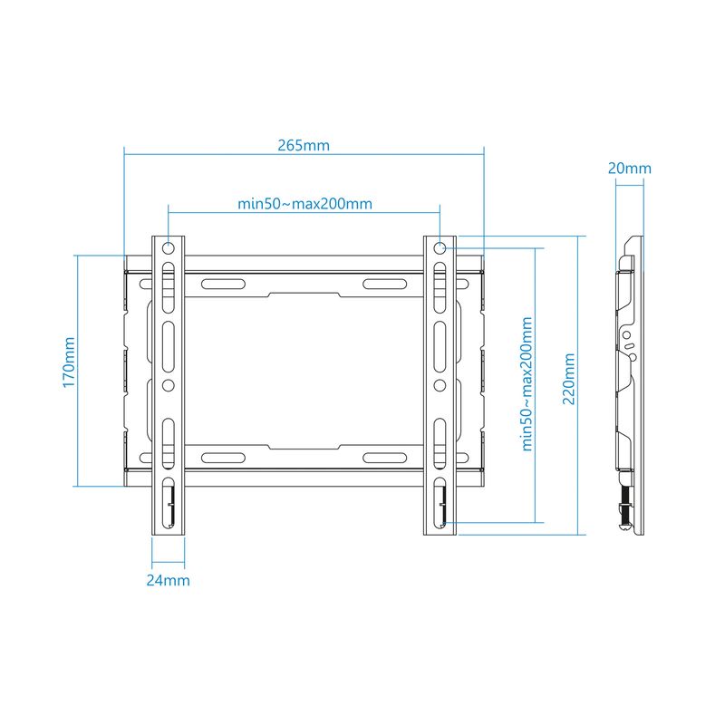 TooQ-LP1043F-B-Supporto-TV-a-parete-1092-cm--43---Nero