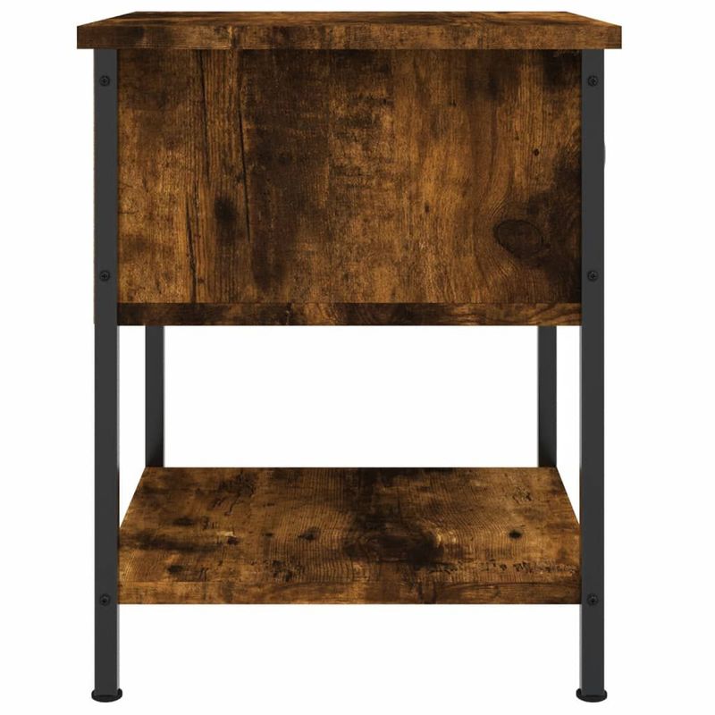 vidaXL-Comodino-Rovere-Fumo-34x355x45-cm-in-Legno-Multistrato