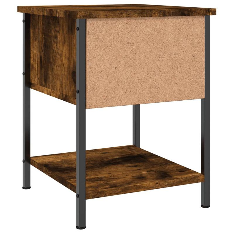 vidaXL-Comodino-Rovere-Fumo-34x355x45-cm-in-Legno-Multistrato