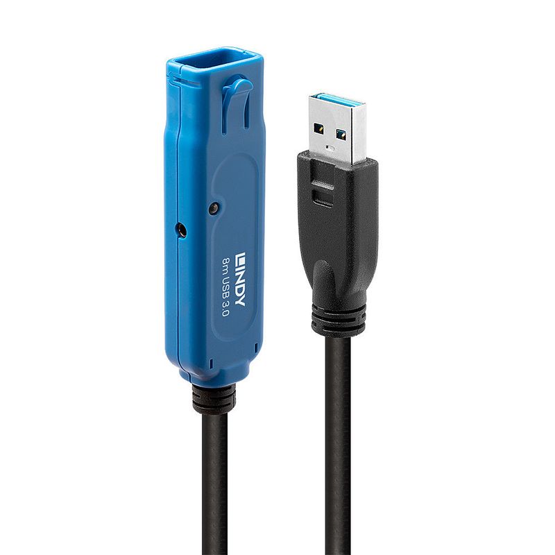 Lindy-8m-USB-3.0-cavo-USB-3.2-Gen-1--3.1-Gen-1--USB-A-Nero