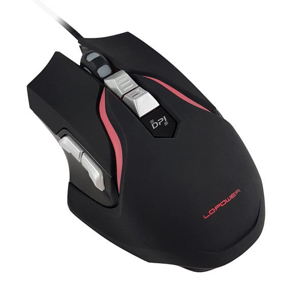 LC-Power-m715B---Maus---optisch---7-Tasten---kabelgebunden---USB---Schwarz-Silber