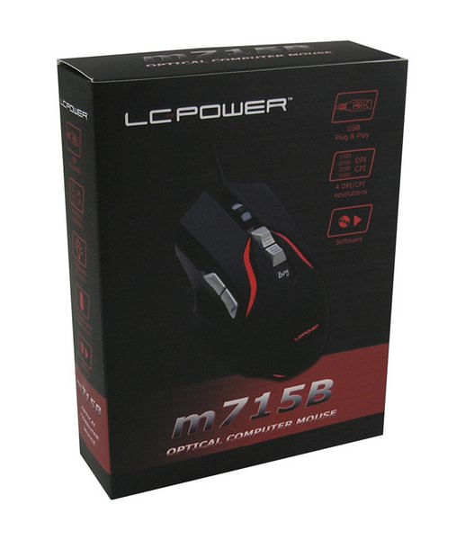 LC-Power-m715B---Maus---optisch---7-Tasten---kabelgebunden---USB---Schwarz-Silber