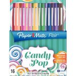 Paper Mate Astuccio 16 colori Candy Pop Pennarello Flair Nylon Papermate