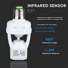 V-TAC-Portalampada-E27-con-Sensore-di-Movimento-a-Infrarossi-360°--Max-60W--IP20