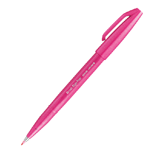 Sign-Pen-Brush-rosa-Pentel