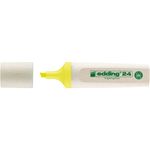 Edding 24 Pennarello fluorescente EcoLine - Punta a scalpello - Linea tra 2-5 mm - 90% plastica riciclata - Etichetta ec