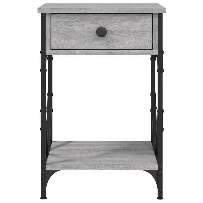 vidaXL-Comodini-2-pz-Grigio-Sonoma-40x42x60-cm-in-Legno-Multistrato