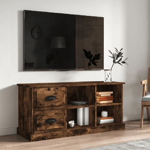 vidaXL-Mobile-Porta-TV-Rovere-Fumo-102x355x475-cm-Legno-Multistrato
