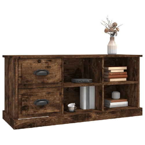 vidaXL-Mobile-Porta-TV-Rovere-Fumo-102x355x475-cm-Legno-Multistrato