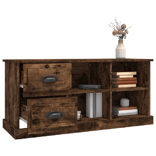 vidaXL-Mobile-Porta-TV-Rovere-Fumo-102x355x475-cm-Legno-Multistrato