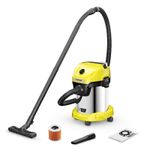 Karcher-WD-3-18-S-17-L-Aspiratore-a-cilindro-Secco-e-bagnato-225-W-Senza-sacchetto