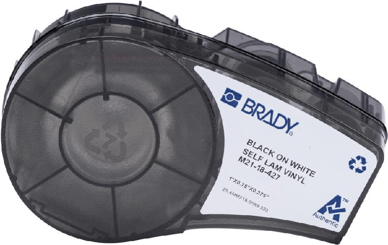 Brady M21-18-427 vinile autolaminante nero su bianco/trasparente 2540 x 953 (1905