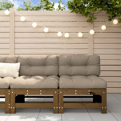 vidaXL-Divani-Centrali-con-Cuscini-2pz-in-Legno-Massello-di-Pino-Miele